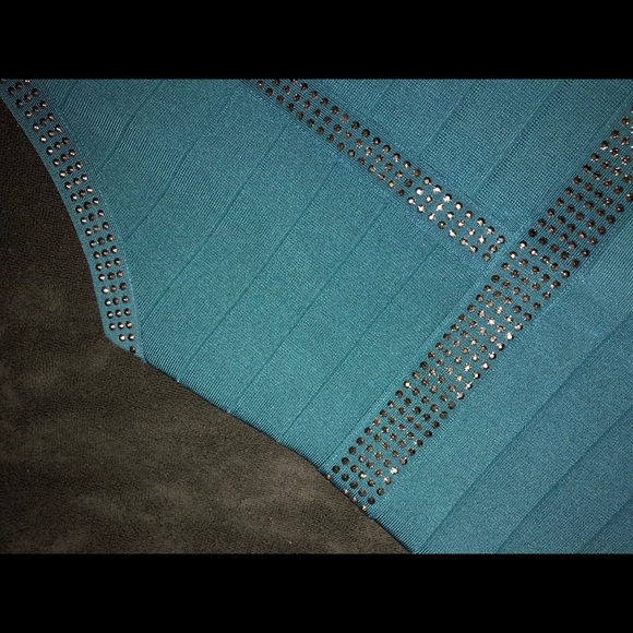 Bebe teal bandage dress - Picture 3 of 5